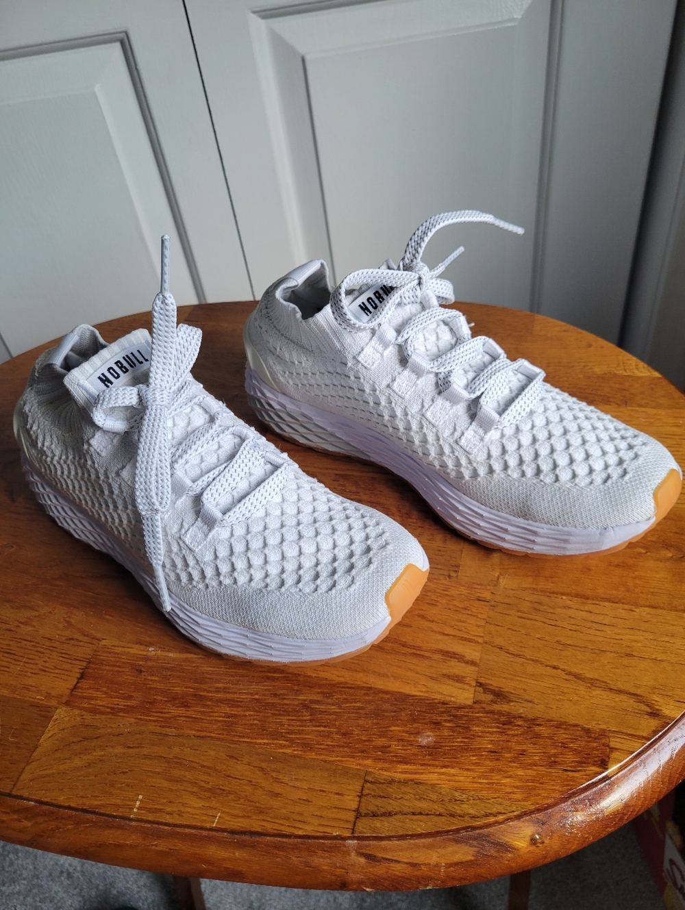 NOBULL Allday White Knit Sneakers - Picture 5 of 6